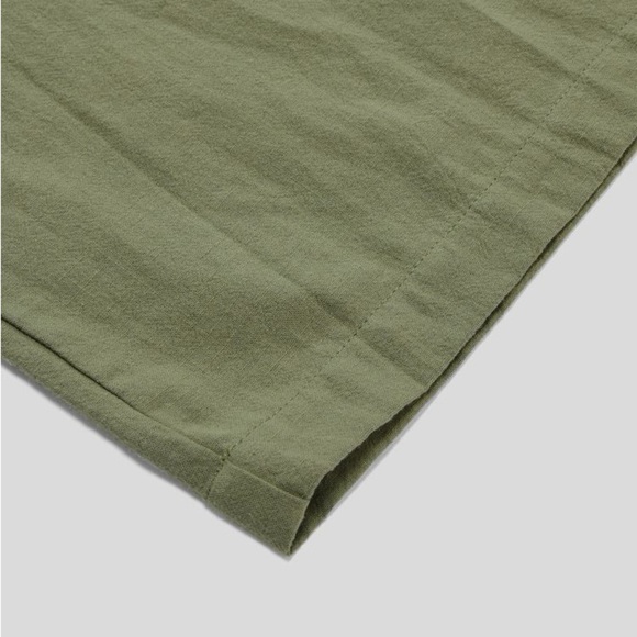 Linen-feel High-waisted Wide-leg Flowy Casual Pants with Pockets - Picture 4 of 4